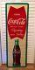 Vtg 1962 Coca Cola Fishtail Sign Enjoy That Refreshing New Feeling VERY RARE