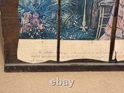 Vtg 27x24 Wooden Advertising Sign Coca Cola 5c Barn Wood Style Wall Hanging