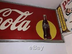 Vtg Advertising Drink Coca Cola Sign