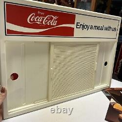 Vtg Coca-Cola 22 x 15 Menu Board 8 Photos Diner Sign NOS Letters Plastic #116