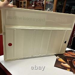 Vtg Coca-Cola 22 x 15 Menu Board 8 Photos Diner Sign NOS Letters Plastic #116