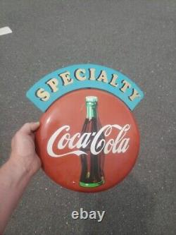 Vtg Coca Cola Button Sign Specialty 1990 12