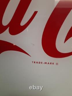 Vtg Coca-cola Pause And Refresh 34x24 Working Lighted Sign Soda Advertising