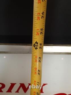 Vtg Coca-cola Pause And Refresh 34x24 Working Lighted Sign Soda Advertising