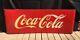 Vtg RARE 1950 Double Side Coca Cola Sled Sign 68 X 24 Original with Provenance