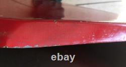 Vtg RARE 1950 Double Side Coca Cola Sled Sign 68 X 24 Original with Provenance