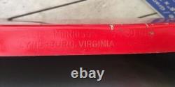 Vtg RARE 1950 Double Side Coca Cola Sled Sign 68 X 24 Original with Provenance