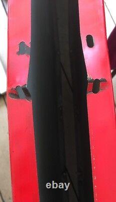 Vtg RARE 1950 Double Side Coca Cola Sled Sign 68 X 24 Original with Provenance