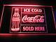W2104 Coca Cola Sold Here Decor Neon Light Sign