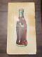 White Coca-Cola Coke Original Porcelain 33 X 18 Sign Bottle 1940 1950