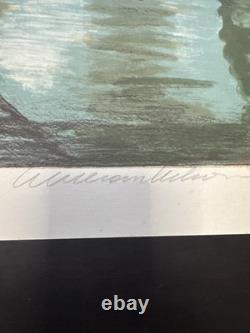 William Nelson Signed Lithograph Vendor Coca-Cola Cart Rare Hors Commerce