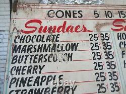 Wood 1950s Diner Soda Fountain Coke Hires Sign Route 66 Dwight IL Gas Oil