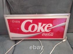 Working Coca-Cola Light-Up sign 25 1/2 x 12