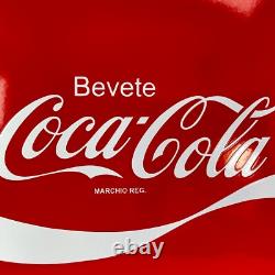 Xl Coca Cola French Nostalgia Enamel Sign 50x50cm