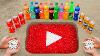 Youtube Logo In The Hole With Orbeez Coca Cola Mentos U0026 Popular Sodas